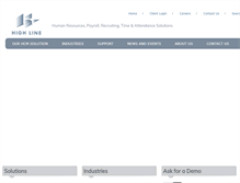 Tablet Screenshot of highlinecorp.com